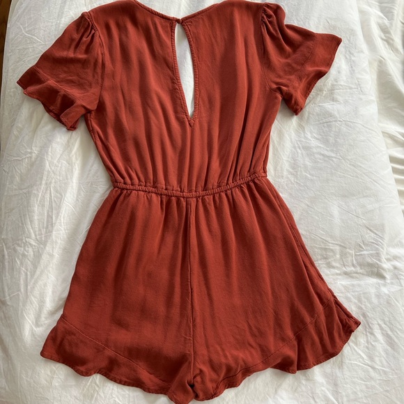 Abercrombie Burnt orange romper, Size S - Picture 2 of 6